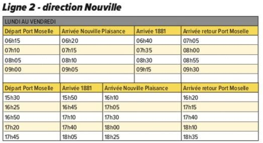 horaires 2